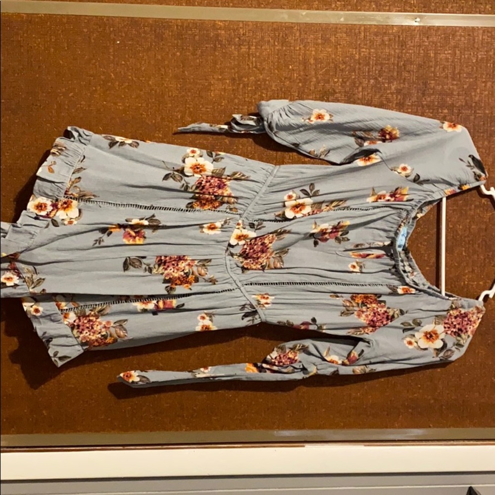She & Sky Floral Romper